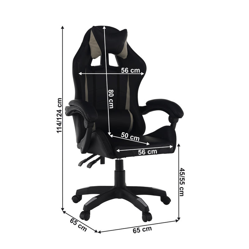 Casa si Gradina - Mobilier - Scaune si fotolii - Scaune - Scaun de birou / joc, gri / negru, JUKA - Infinity.ro