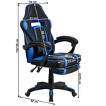 Casa si Gradina - Mobilier - Scaune si fotolii - Scaune - Scaun de birou / joc, albastru / negru, GUNNER - Infinity.ro