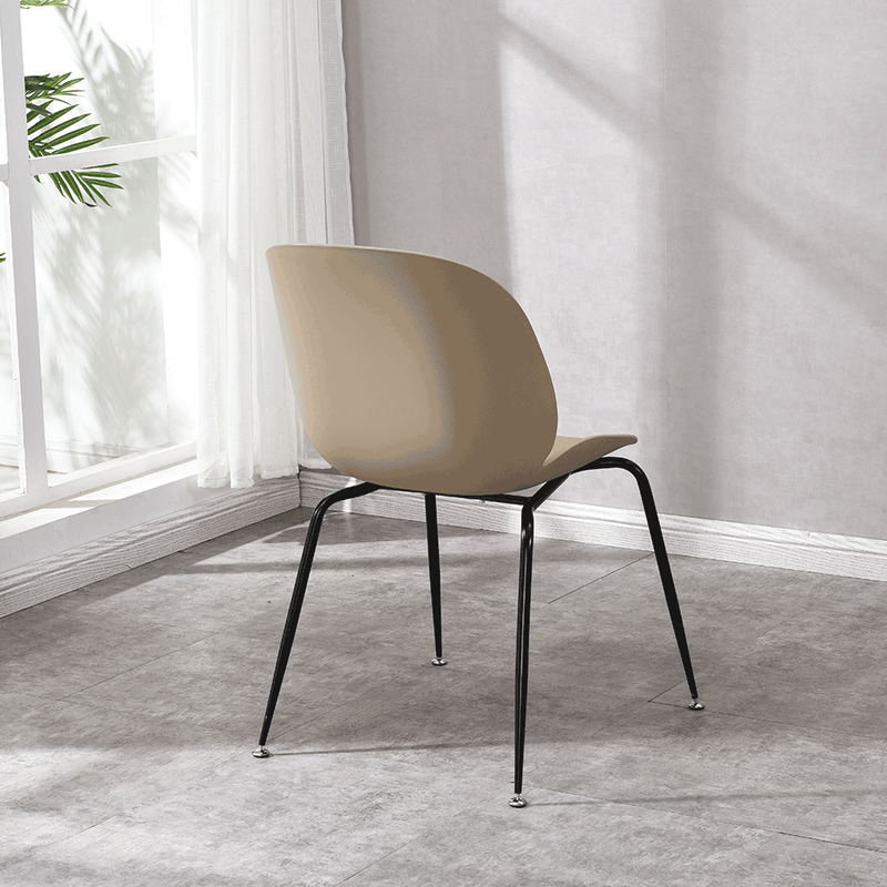 Casa si Gradina - Mobilier - Scaune si fotolii - Scaune - Scaun, bej / negru, plastic / metal, SONAIA - Infinity.ro