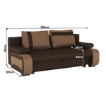 Casa si Gradina - Mobilier - Canapele si coltare - Coltare - Coltar extensibil, ciocolatiu/maro deschis, BOLIVIA - Infinity.ro