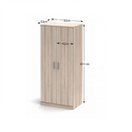 Casa si Gradina - Mobilier - Dulapuri si sifoniere - Dulapuri - Dulap cu bara pentru umerase, stejar sonoma, NOKO-SINGA 80 - Infinity.ro