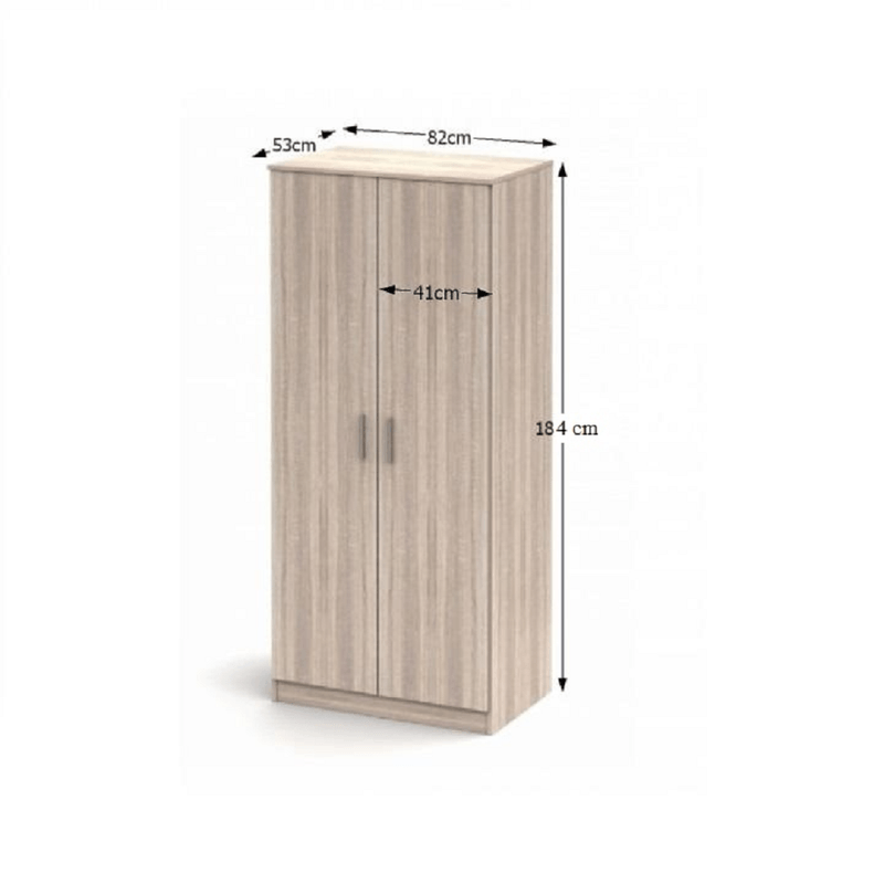 Casa si Gradina - Mobilier - Dulapuri si sifoniere - Dulapuri - Dulap cu bara pentru umerase, stejar sonoma, NOKO-SINGA 80 - Infinity.ro