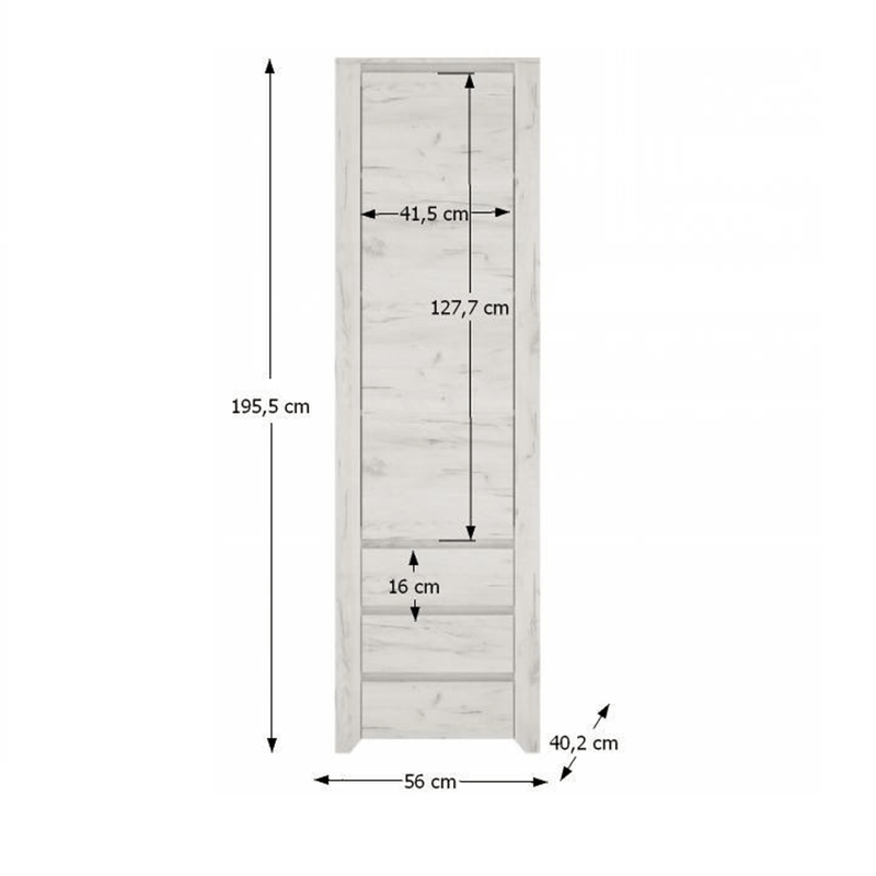 Casa si Gradina - Mobilier - Dulapuri si sifoniere - Dulapuri - Dulap tip 10, alb craft, ANGEL - Infinity.ro