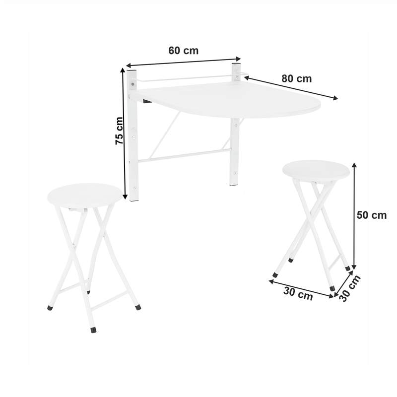 Casa si Gradina - Mobilier - Seturi de mobilier - Seturi bucatarie - Set dining set 1+2, alb, AMADEO - Infinity.ro