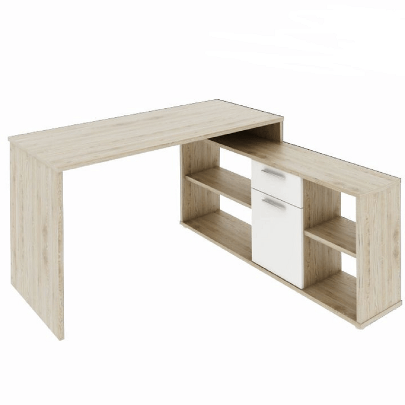 Casa si Gradina - Mobilier - Mese si birouri - Mese bucatarie si dining - Masa calculator, stejar San Remo/alb, NOE NEW - Infinity.ro
