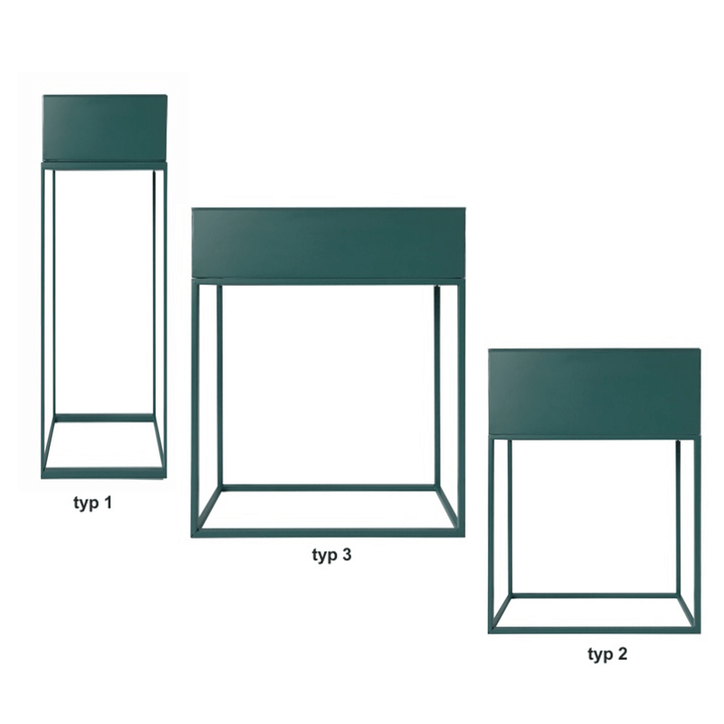 Casa si Gradina - Gradinarit si plante - Plante si ghivece - Ghivece si suporturi - Ghiveci de flori din metal multifunctional, verde inchis, INDIZE TYP 2 WL4214 - Infinity.ro