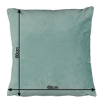 Casa si Gradina - Textile si covoare - Perne si pilote - Perne - Perna, material textil de catifea menta, 60x60, OLAJA TIPUL 10 - Infinity.ro