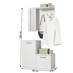 Casa si Gradina - Mobilier - Organizare si depozitare - Cuiere - Ansamblu pentru hol, alb, MIDL - Infinity.ro