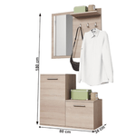 Casa si Gradina - Mobilier - Organizare si depozitare - Cuiere - Ansamblu pentru hol, stejar sonoma, MIDL - Infinity.ro