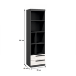 Casa si Gradina - Mobilier - Biblioteci si rafturi - Etajere - Etajera, pin andersen/gri grafit, BEVERLY - Infinity.ro