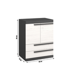 Casa si Gradina - Mobilier - Comode si corpuri - Comode - Comoda, pin andersen/gri grafit, BEVERLY - Infinity.ro