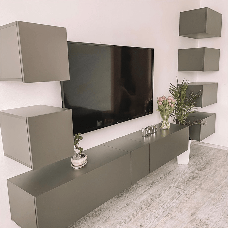 Casa si Gradina - Mobilier - Comode si corpuri - Comode - Comoda, grafit/negru, SPRING EK180 - Infinity.ro