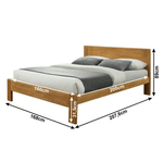 Casa si Gradina - Mobilier - Paturi si accesorii - Paturi - Pat, stejar, 160x200, KABOTO - Infinity.ro