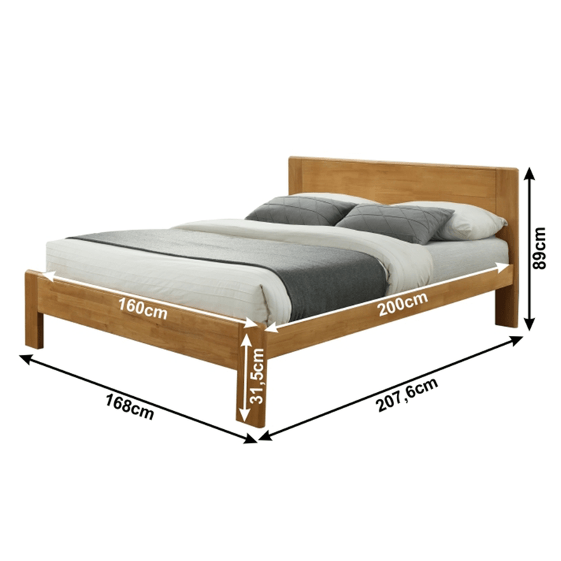Casa si Gradina - Mobilier - Paturi si accesorii - Paturi - Pat, stejar, 160x200, KABOTO - Infinity.ro
