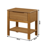Casa si Gradina - Mobilier - Comode si corpuri - Noptiere - Noptiera, stejar, KABOTO - Infinity.ro