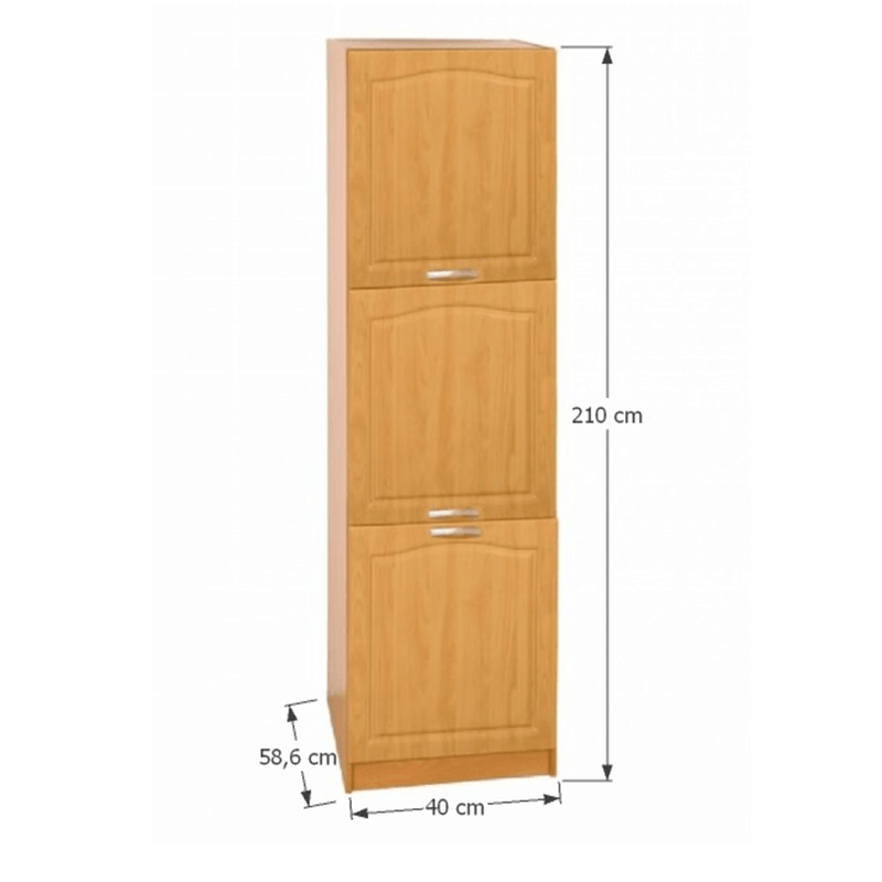 Casa si Gradina - Mobilier - Dulapuri si sifoniere - Dulapuri - Dulap de bucatarie, pentru alimente, dreapta, arin, LORA MDF NEW KLASIK S40/210/57 - Infinity.ro