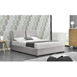 Casa si Gradina - Mobilier - Paturi si accesorii - Paturi - Pat cu spatiu de stocare, tesatura gri, 180x200, GULIA 2 NEW - Infinity.ro