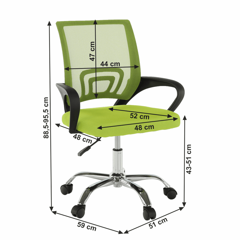 Casa si Gradina - Mobilier - Scaune si fotolii - Scaune - Scaun de birou, verde/negru, DEX 2 NEW - Infinity.ro