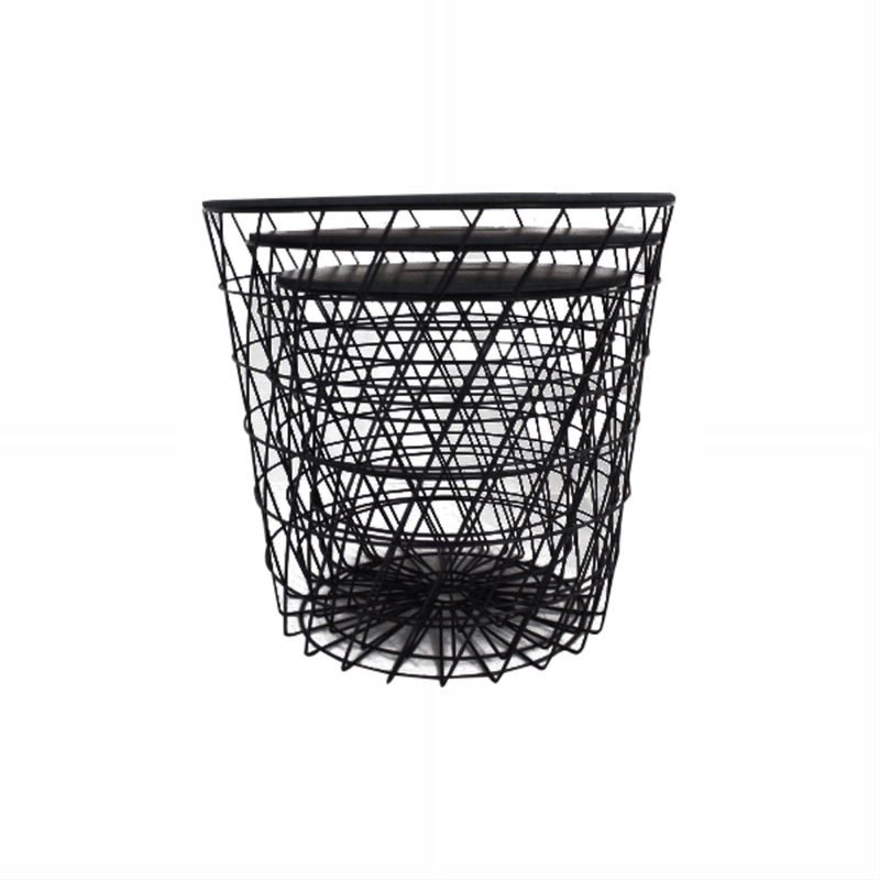 Casa si Gradina - Mobilier - Mese si birouri - Masute de cafea - Masuta auxiliara, grafit/negru, BATIS TYP 2 - Infinity.ro