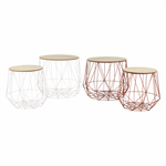 Casa si Gradina - Mobilier - Mese si birouri - Masute de cafea - Set masute auxiliare, natural/alb, DALUX - Infinity.ro