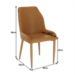 Casa si Gradina - Mobilier - Scaune si fotolii - Scaune - Scaun bucatarie, maro camel/fag, IMPERIA - Infinity.ro