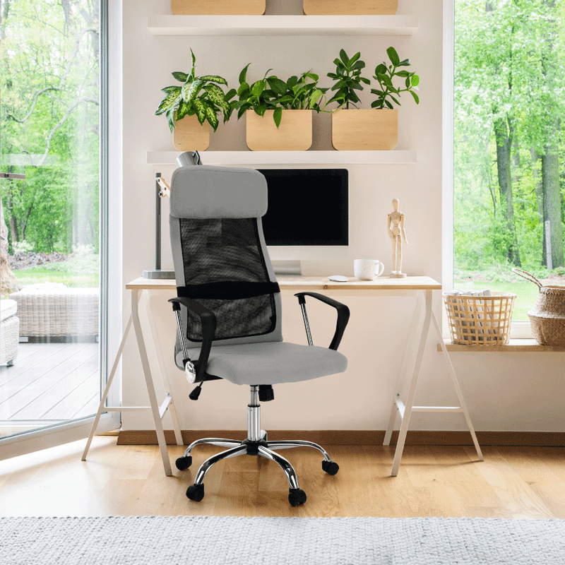 Casa si Gradina - Mobilier - Scaune si fotolii - Fotolii - Fotoliu de birou, gri/negru, FABRY NEW - Infinity.ro