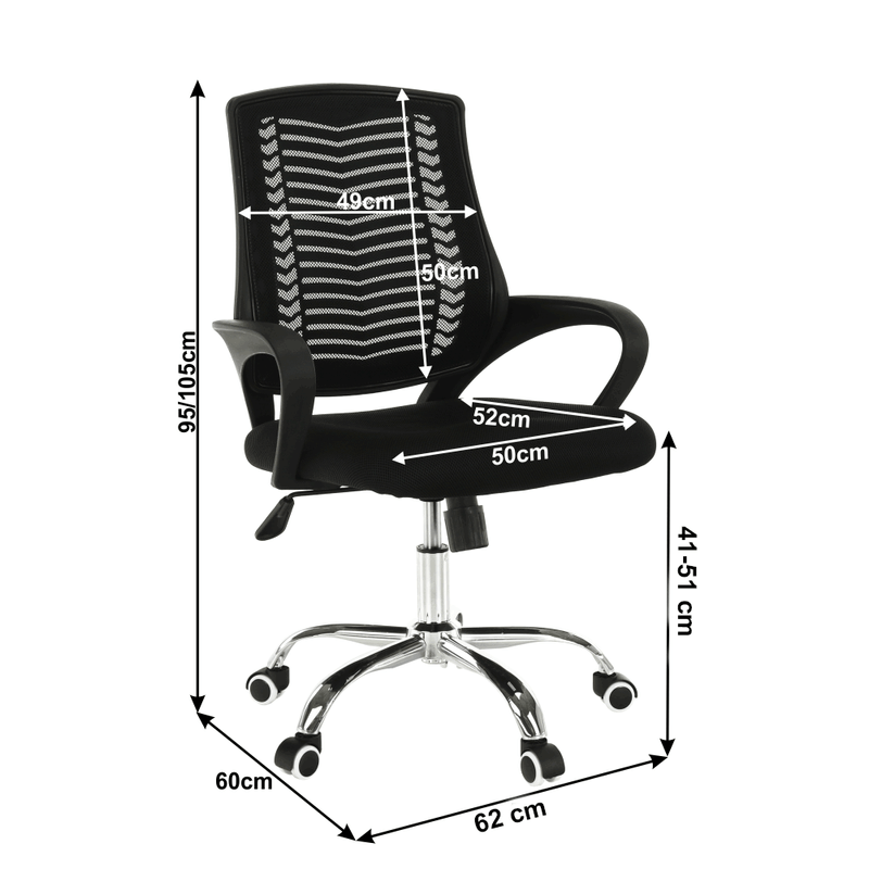 Casa si Gradina - Mobilier - Scaune si fotolii - Fotolii - Fotoliu de birou, negru/crom, IMELA TYP 2 - Infinity.ro