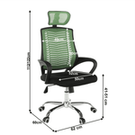 Casa si Gradina - Mobilier - Scaune si fotolii - Fotolii - Fotoliu de birou, verde/negru/crom, IMELA TYP 1 - Infinity.ro