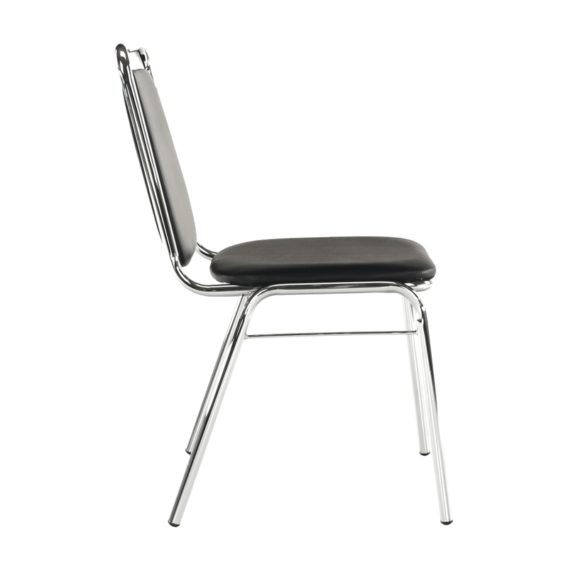 Casa si Gradina - Mobilier - Scaune si fotolii - Scaune - Scaun conferinta, piele ecologica neagra, ZEKI - Infinity.ro