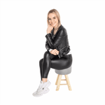 Casa si Gradina - Mobilier - Scaune si fotolii - Tabureti - Taburet, gri deschis/natural, KIKO - Infinity.ro