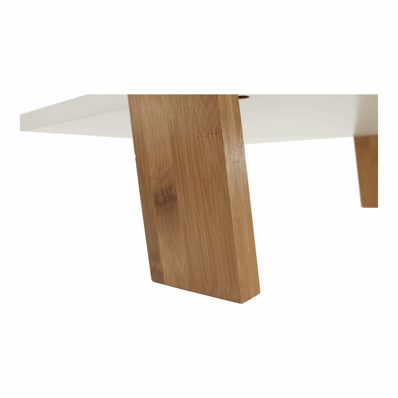Casa si Gradina - Mobilier - Biblioteci si rafturi - Etajere - Etajera, alb/bambus, GAPA TYP 3 - Infinity.ro