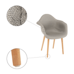 Casa si Gradina - Mobilier - Scaune si fotolii - Fotolii - Fotoliu de design, gri/fag, KADIR NEW TIP 4 - Infinity.ro
