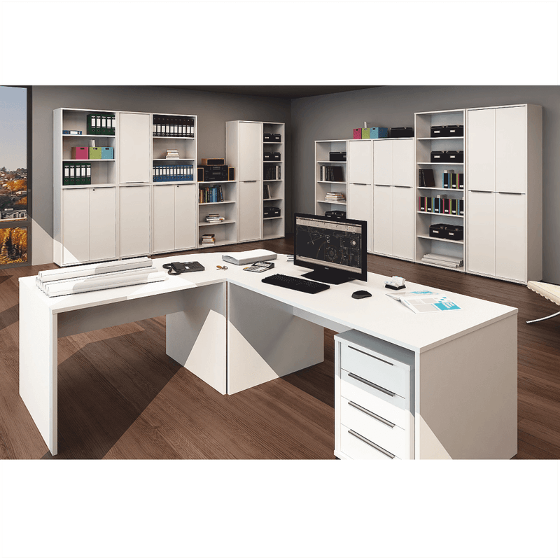 Casa si Gradina - Mobilier - Biblioteci si rafturi - Rafturi - Raft deschis, alb, RIOMA TYP 03 - Infinity.ro