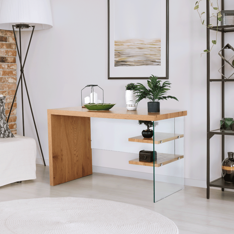 Casa si Gradina - Mobilier - Comode si corpuri - Console - Masa tip consola/masa de scris, stejar, ENRIK - Infinity.ro