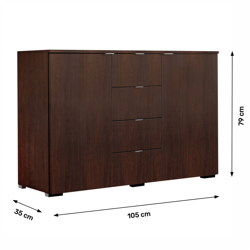Casa si Gradina - Mobilier - Comode si corpuri - Comode - Comoda, wenge, MIRANDA TYP 1 - Infinity.ro