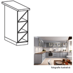 Casa si Gradina - Mobilier - Comode si corpuri - Corpuri bucatarie - Cabinet inferior deschis, alb, LAYLA D20W - Infinity.ro