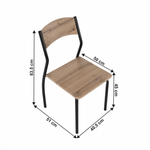 Casa si Gradina - Mobilier - Seturi de mobilier - Seturi mese si scaune - Set de luat masa 1 + 4, stejar artizanal, AMANDA - Infinity.ro