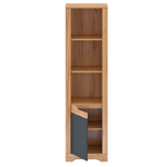 Casa si Gradina/Mobilier/Biblioteci si rafturi/Rafturi - Raft deschis, stejar craft auriu / gri grafit, stanga, FIDEL R1 - Infinity.ro