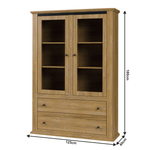 Casa si Gradina - Mobilier - Dulapuri si sifoniere - Dulapuri - Vitrina MZ5, stejar grand, LEON - Infinity.ro