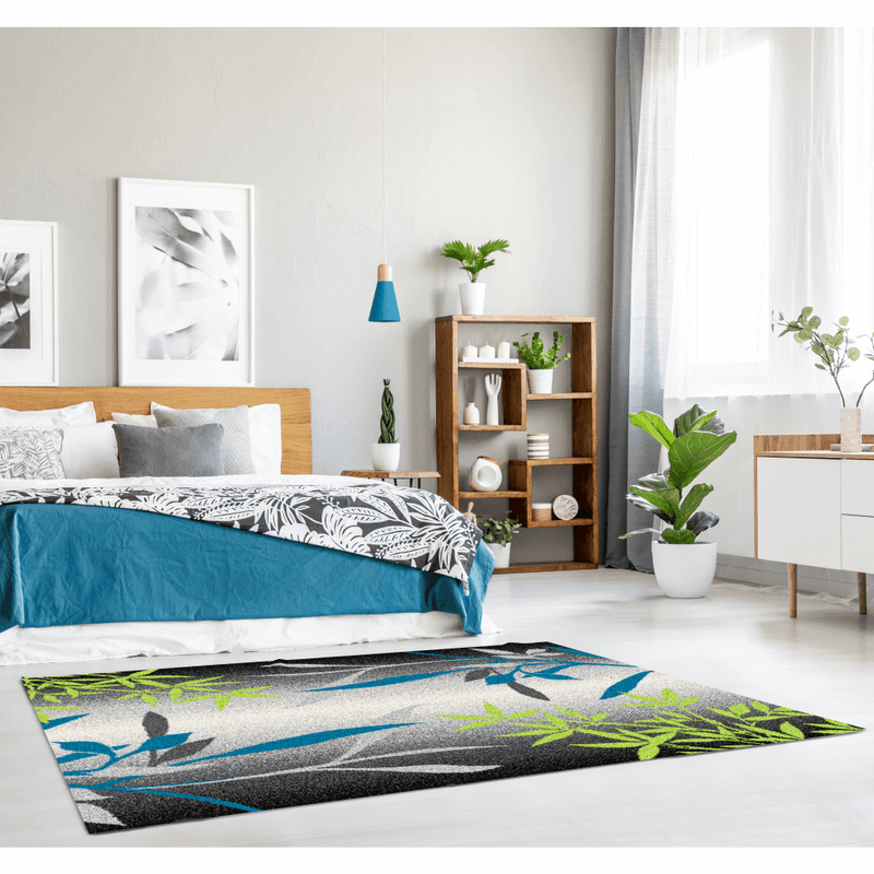 Casa si Gradina - Textile si covoare - Covoare - Covoare casa - Covor, model frunze, multicolor, 67x120, TASNIM - Infinity.ro