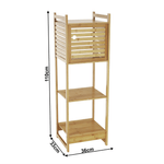Casa si Gradina - Mobilier - Biblioteci si rafturi - Etajere - Etajera, bambus natural, SELENE TYP 2 - Infinity.ro