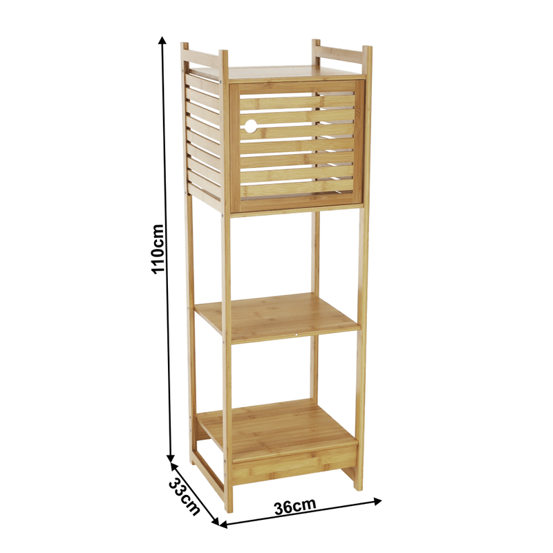 Casa si Gradina - Mobilier - Biblioteci si rafturi - Etajere - Etajera, bambus natural, SELENE TYP 2 - Infinity.ro