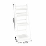 Casa si Gradina - Mobilier - Biblioteci si rafturi - Etajere - Etajera multifunctionala, alb, lemn masiv, ALASKA - Infinity.ro