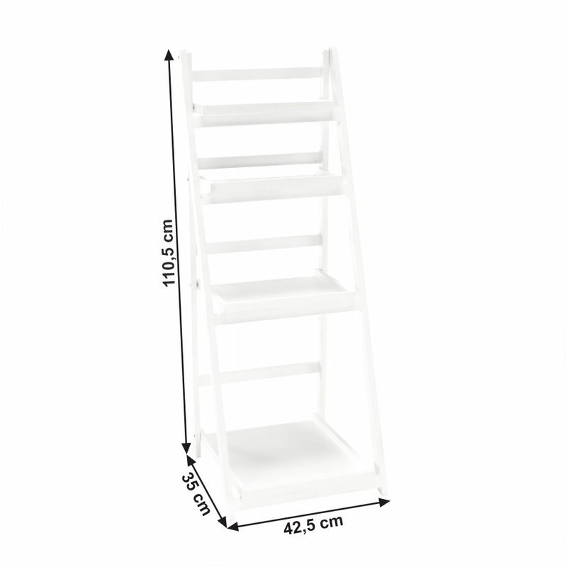 Casa si Gradina - Mobilier - Biblioteci si rafturi - Etajere - Etajera multifunctionala, alb, lemn masiv, ALASKA - Infinity.ro