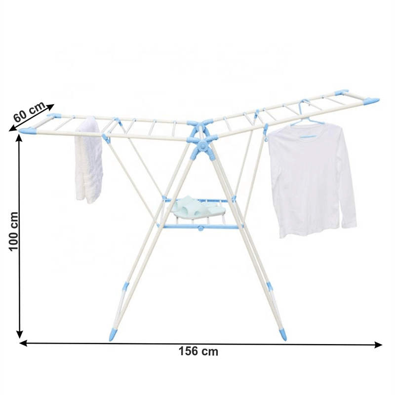 Market - Spalare si intretinere rufe - Uscatoare de rufe si accesorii - Uscator de haine, alb/albastru, VADAR - Infinity.ro