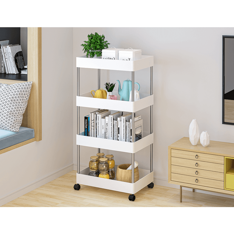 Casa si Gradina - Mobilier - Biblioteci si rafturi - Etajere - Etajera mobila, alb, DALEM - Infinity.ro