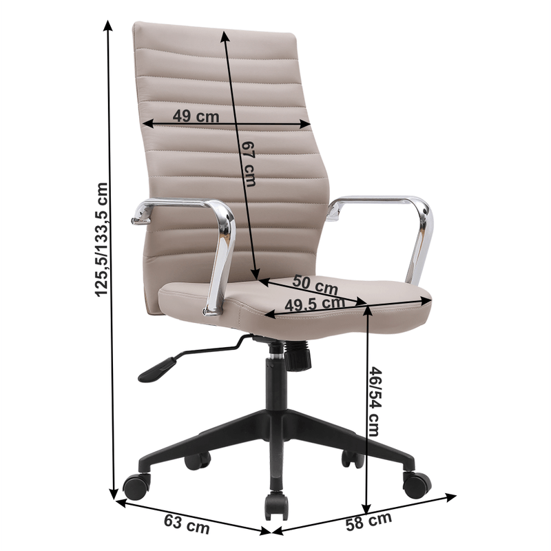 Casa si Gradina - Mobilier - Scaune si fotolii - Scaune - Scaun de birou, gri-bej TAUPE/negru, DRUGOS - Infinity.ro
