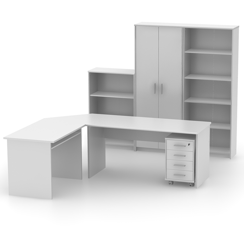 Casa si Gradina - Mobilier - Dulapuri si sifoniere - Dulapuri - Dulap de birou, alb, JOHAN 2 NEW 13 - Infinity.ro