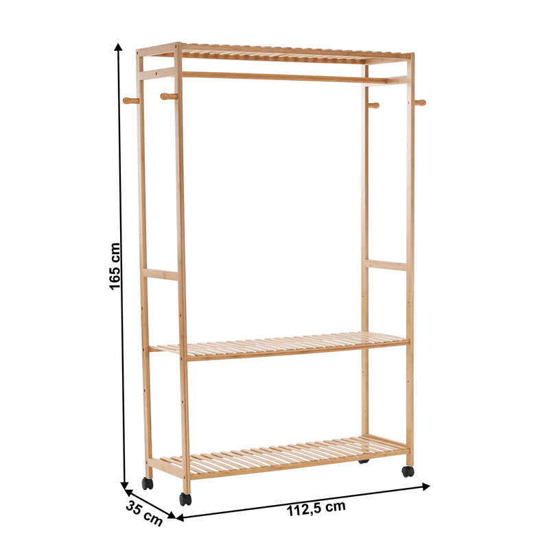 Casa si Gradina - Mobilier - Organizare si depozitare - Organizatoare pentru sertare si dulapuri - Organizator dulap, bambus natural, MELAR - Infinity.ro