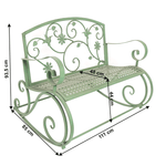 Casa si Gradina - Gradina si terasa - Mobilier exterior - Bancute de gradina - Banca metalica balansoar, neomint, WILIO - Infinity.ro